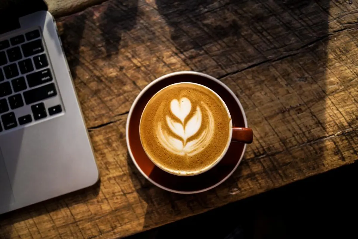 Cappuccino mit Latte Art